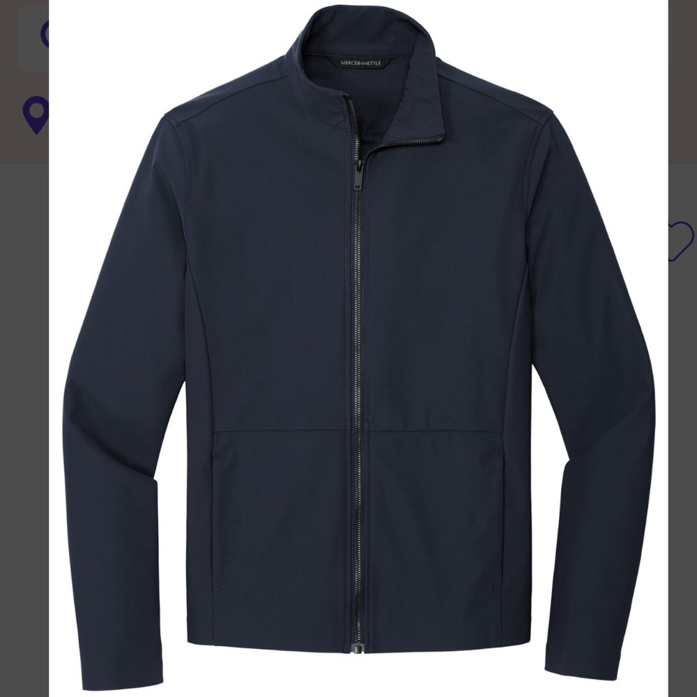 NWOT: Mercer + Mettle Men’s Faille Soft Shell - Navy Blue